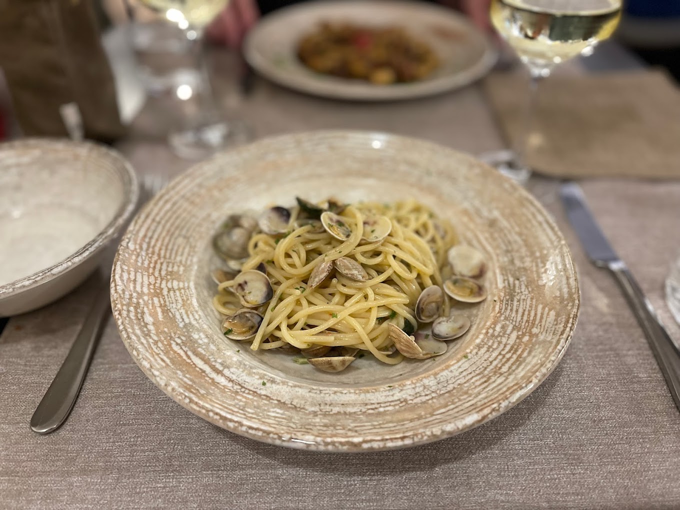 Image of a seafood dish at Osteria alle Testiere restaurant