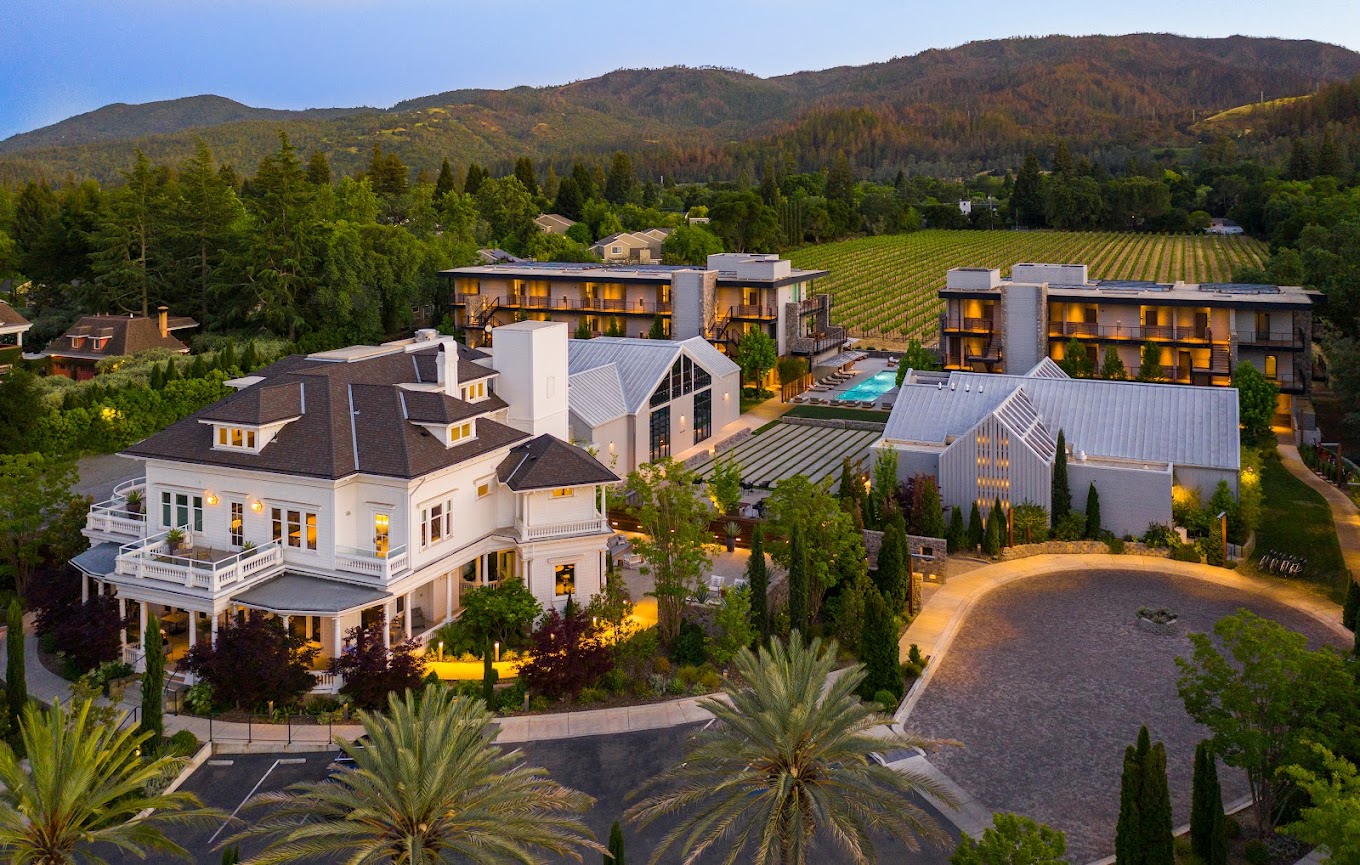 Panoramic view of Alila Napa Valley estate