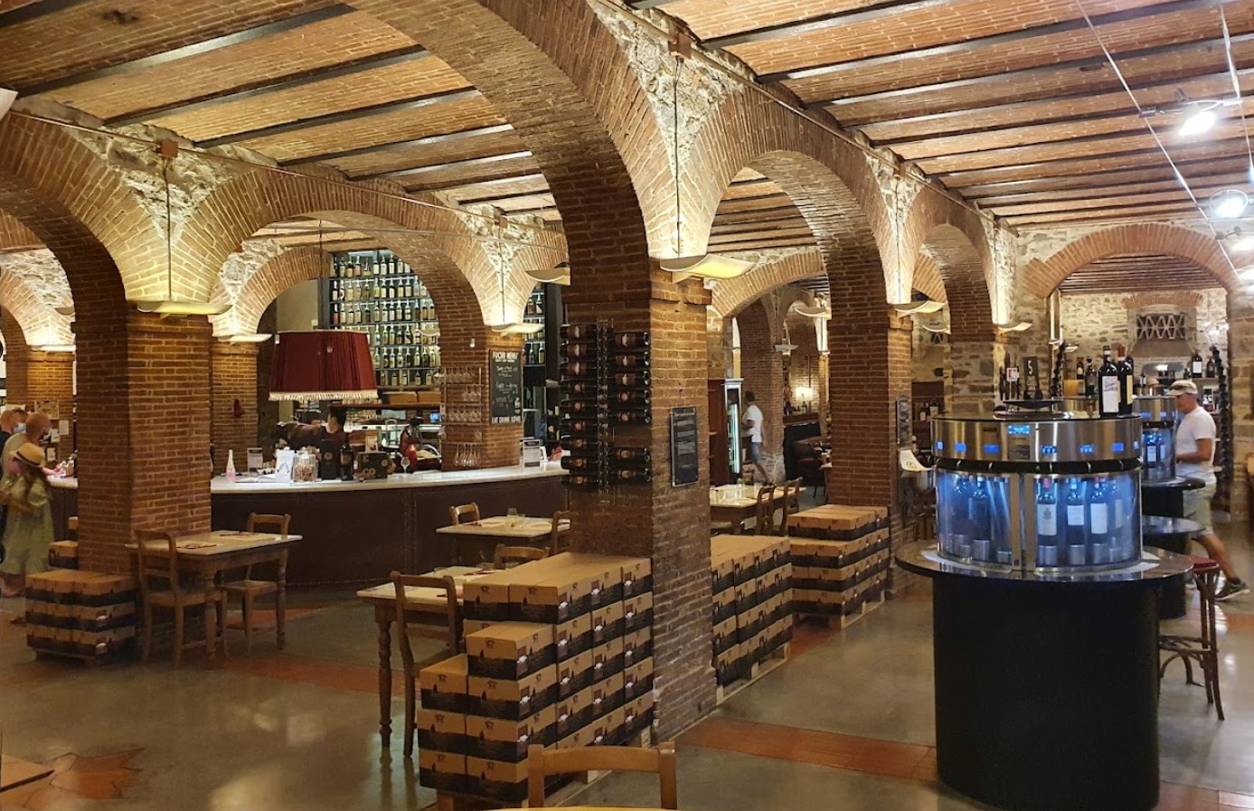 Interior of a Enoteca Falorni