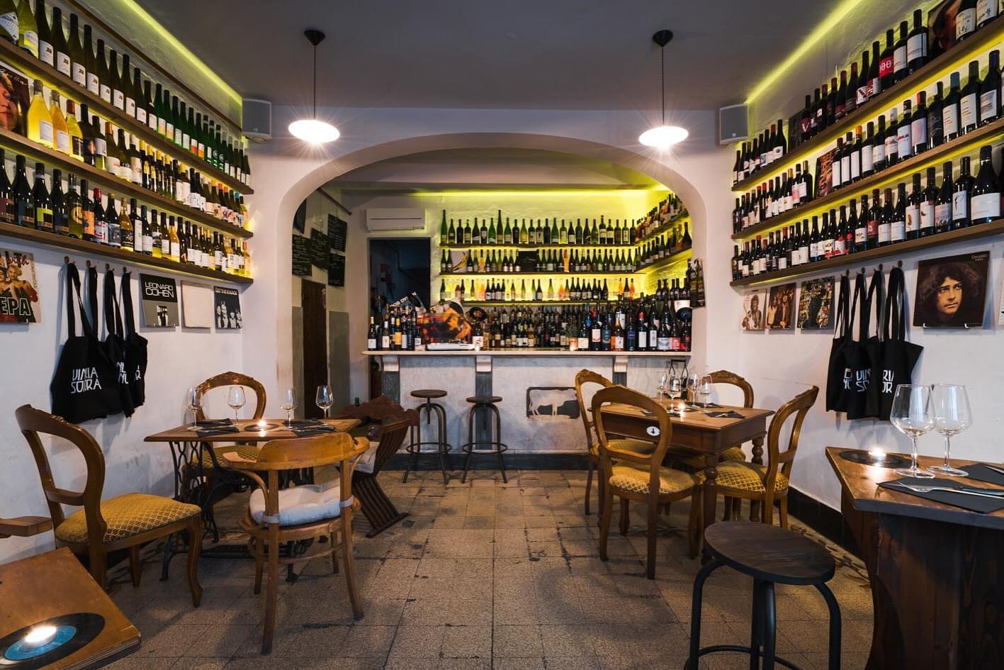 Vineria Sonora interior of a wine bar