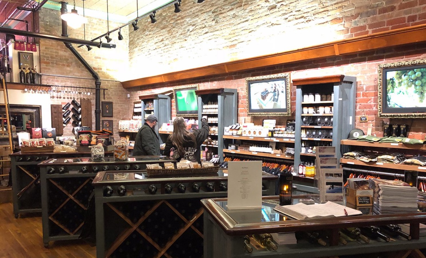 Caduceus Cellars indoor wine shop decor