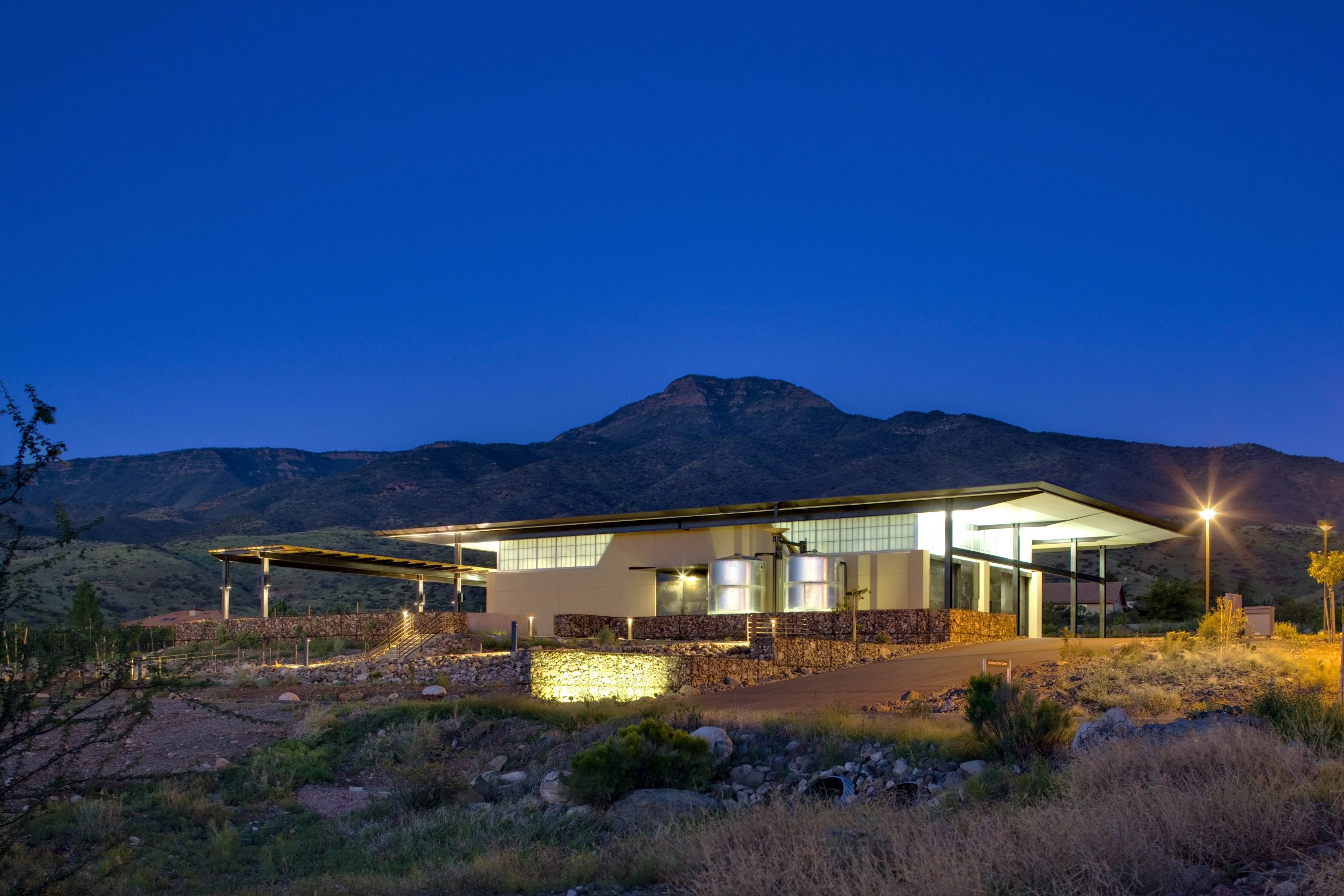 Outdoor image of the Southwest Wine Center