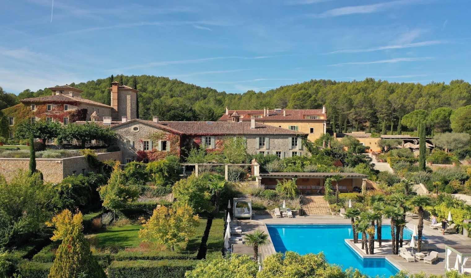 Outdoor view of a Château de Berne estate