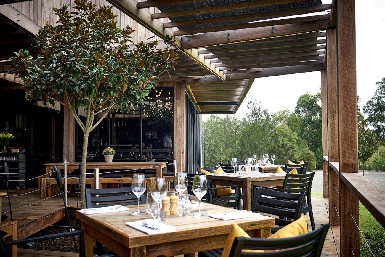 The Wood Restaurant outdoor terrace view