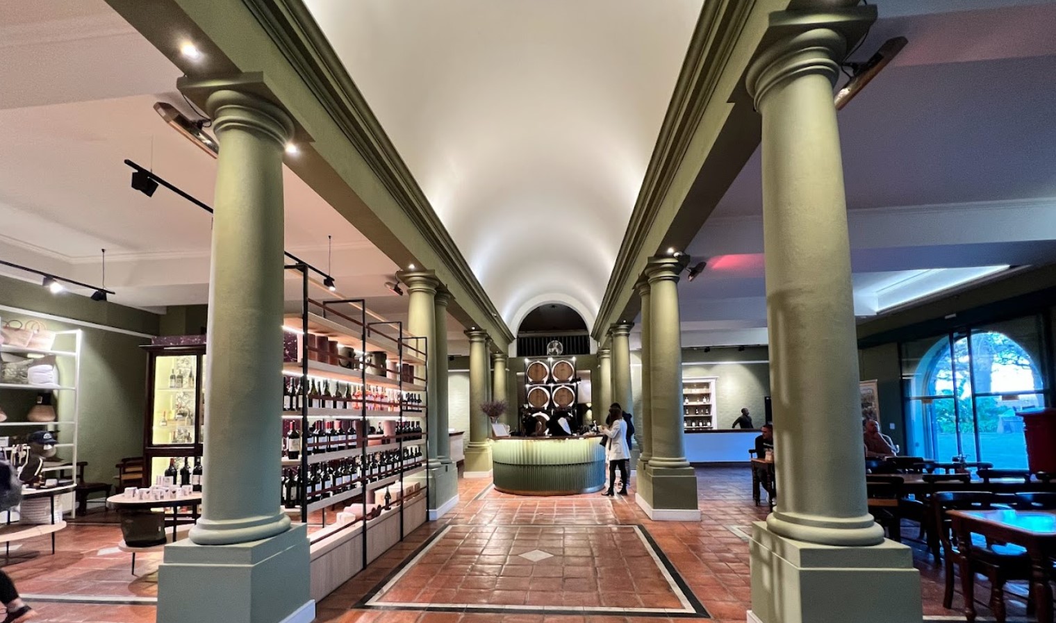 indoor view of Groot Constantia Wine Estate