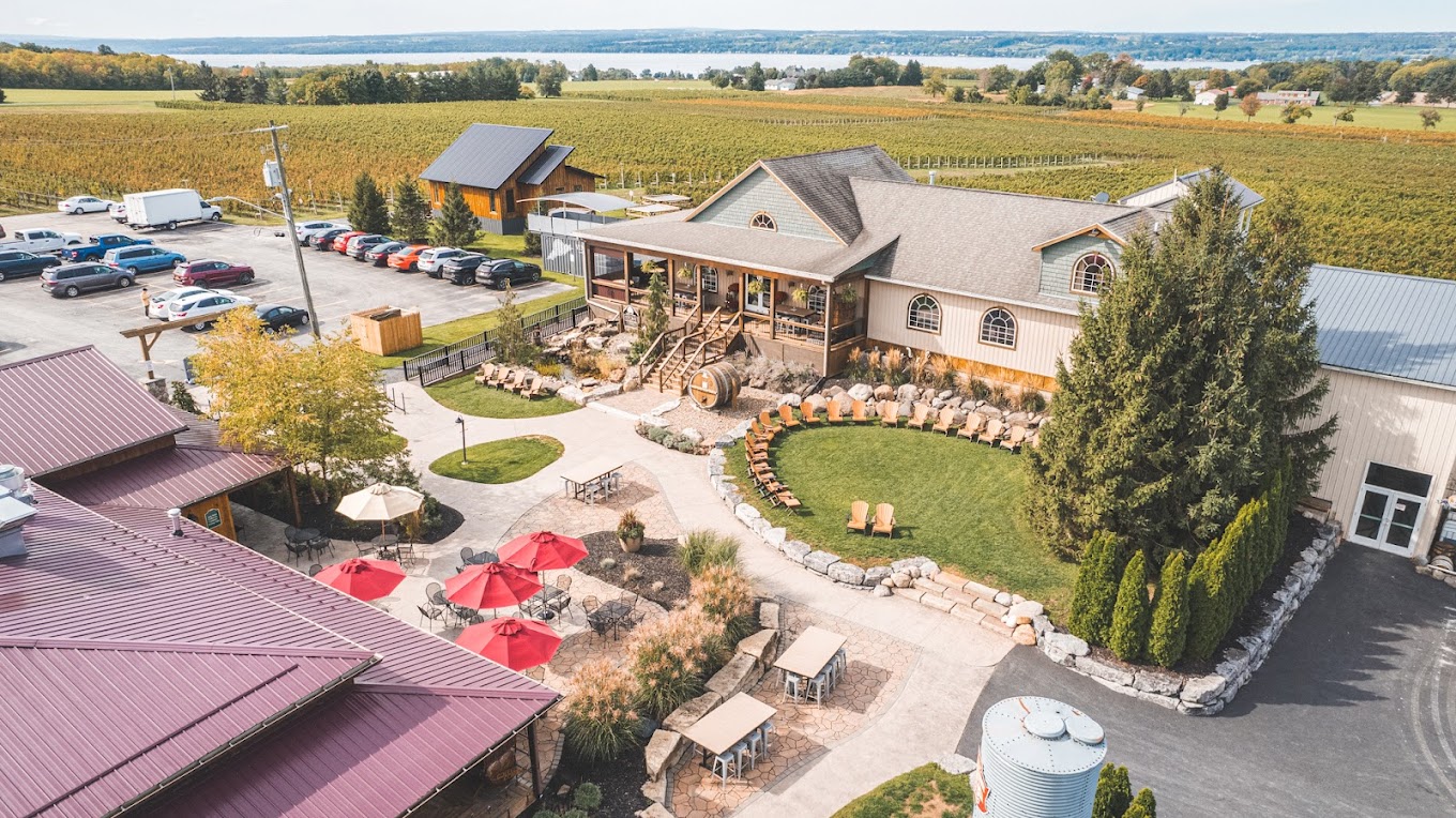 Three Brothers Wineries and Estates panoramic view overlooking the estate