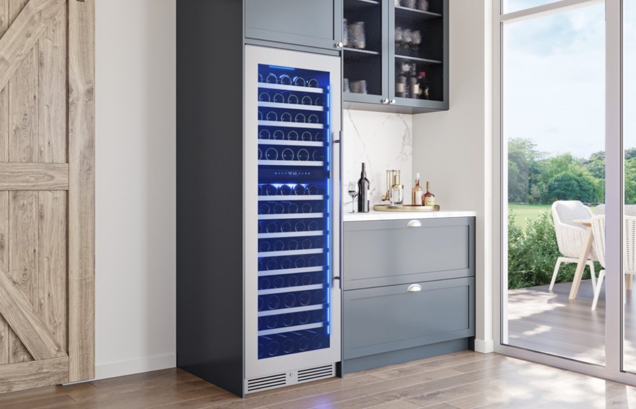 featured image of a Zephyr Full Size Dual Zone Wine Fridge in a kitchen setting