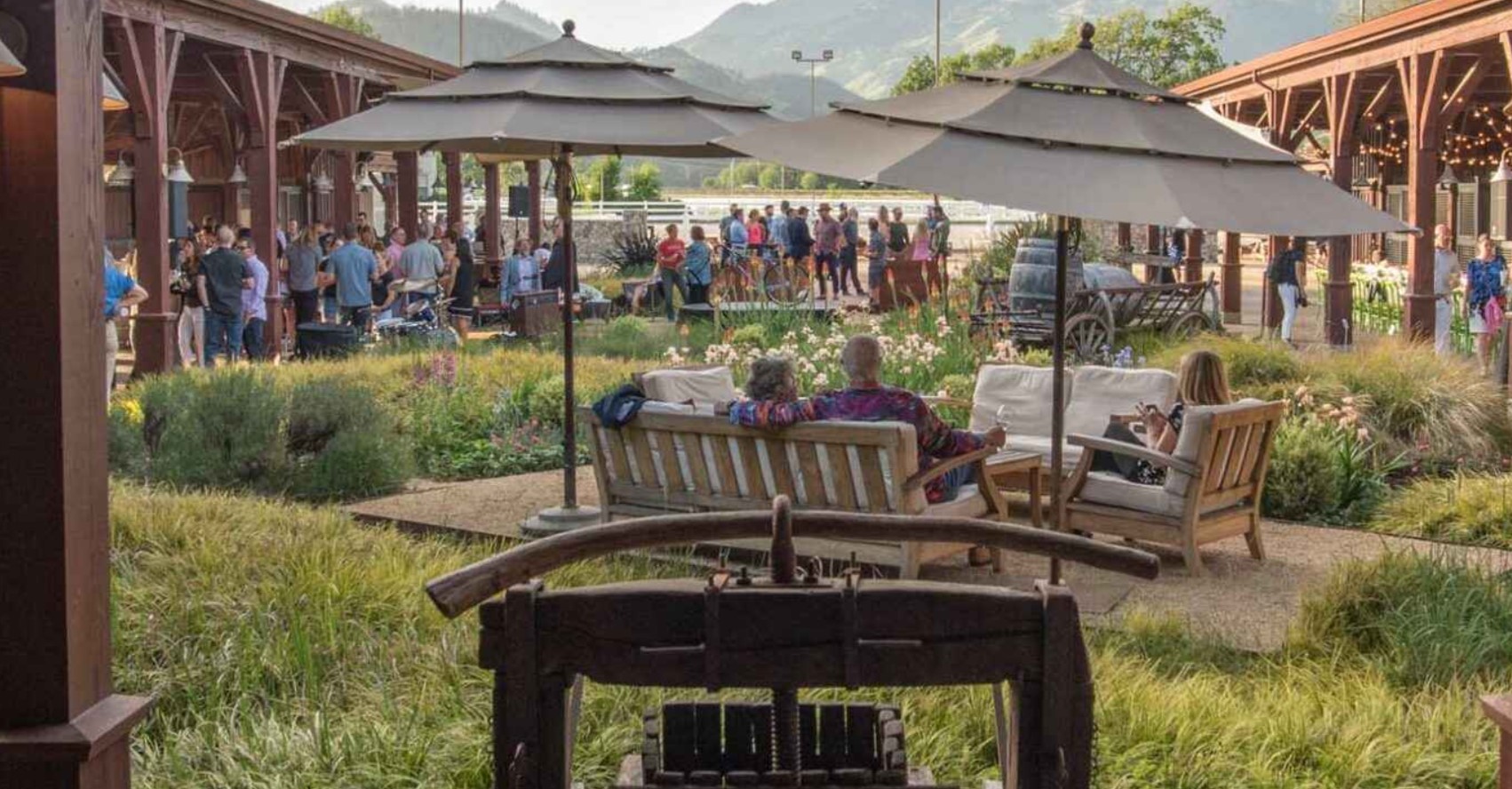 Tamber Bey Vineyards people outdoor tasting wine and hanging around