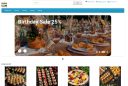 Canape Club landing page with gourmet food delivery service presented