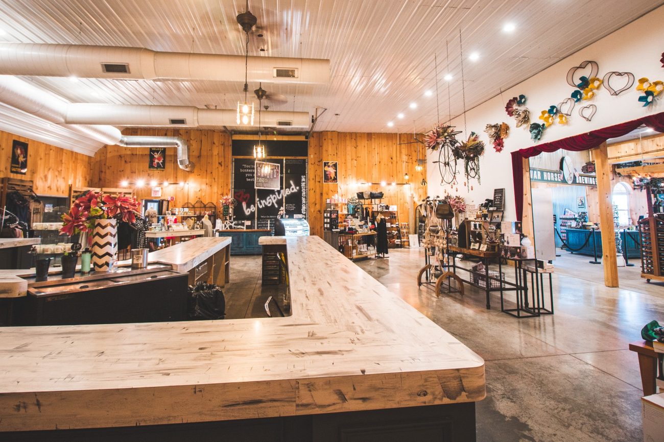 featured image of interior of a Three Brothers Wineries and Estates tasting room